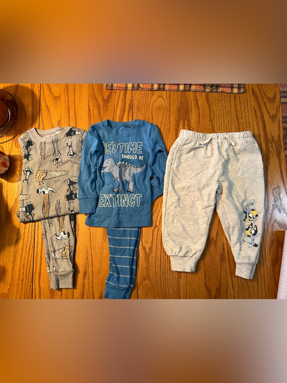 Bundle Of Boys Pajama Sets, Carter’s (2), Bluey Sweatpants (1), GUC, Size 18m